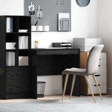 Berkfield Desk Black Oak 80 x 50 x 76 cm