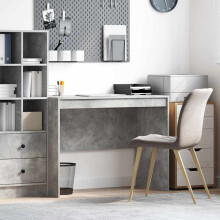 Berkfield Desk Concrete Grey 100 x 50 x 76 cm