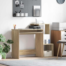 Berkfield Desk with Drawer Sonoma Oak 106 x 41 x 88.5 cm Engineered Wood