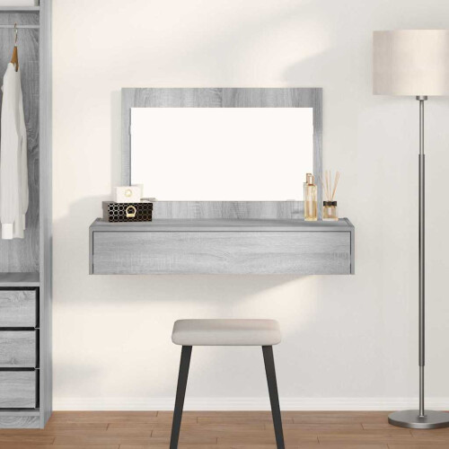 Berkfield Dressing Table Grey 100 x 40 x 70 cm Engineered Wood