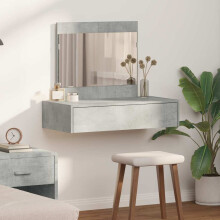 Berkfield Dressing Table with Drawer Grey 83 x 40 x 70 cm Engineered Wood