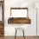 Berkfield Dressing Table Brown 100 x 40 x 70 cm Engineered Wood 1