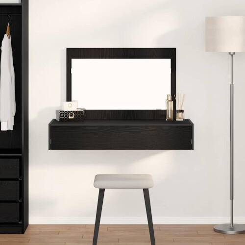 Berkfield Dressing Table Black 100 x 40 x 70 cm Engineered Wood