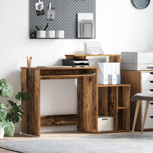 Berkfield Desk with Drawer Old Wood 120.5 x 44 x 88.5 cm Engineered Wood