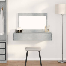 Berkfield Dressing Table Grey 100 x 40 x 70 cm Engineered Wood