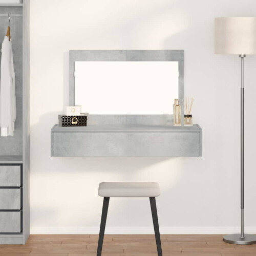 Berkfield Dressing Table Grey 100 x 40 x 70 cm Engineered Wood
