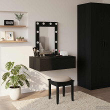 Berkfield Dressing Table Black 60 x 40 x 70 cm Engineered Wood