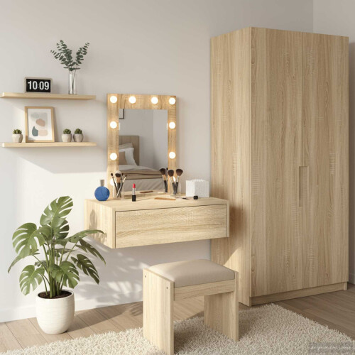 Berkfield Dressing Table Brown 60 x 40 x 70 cm Engineered Wood