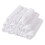 DOLITY Lot de 12 housses d'appui-tête de table blanches 1