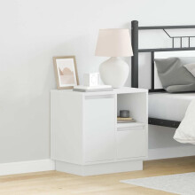 Berkfield Bedside Cabinet 2 pcs White 50 x 34.5 x 50 cm Engineered wood