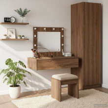 Berkfield Dressing Table Brown 83 x 40 x 70 cm Engineered Wood