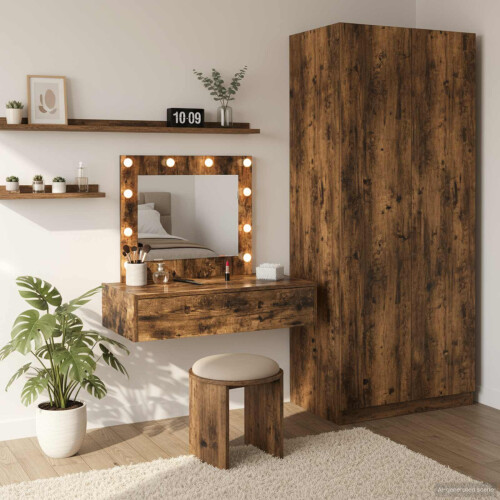 Berkfield Dressing Table Brown 83 x 40 x 70 cm Engineered Wood