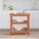 Berkfield Work Bench Wax Brown 78.5 x 50 x 80 cm Solid Pine Wood 1