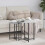 Berkfield Side Table Set 2 pcs Grey Sonoma and Black 1