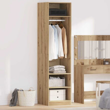 Berkfield Wardrobe Artisan Oak 50 x 50 x 200 cm Engineered Wood