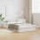 Berkfield Floor Bed Frame White 80 x 220 cm Solid Pine Wood 1