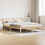 Berkfield Bed Frame Brown 225.5 x 145.5 x 69.5 cm Solid Pine Wood 1