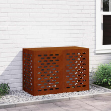 Berkfield Air Conditioner Cover Rusty 100 x 50 x 70 cm Weathering Steel