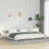Berkfield Bed Frame White 200 x 220 cm Solid Pine Wood 1