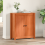 Berkfield Sideboard Wax Brown 70 x 35 x 80 cm Solid Pine Wood 1