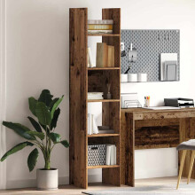 Berkfield Book Cabinet Old Wood 40 x 35 x 180 cm Engineered Wood