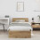 Berkfield Bed Frame Artisan Oak 90 x 200 cm Engineered Wood 1