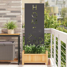 Berkfield Garden Privacy Screen Black 50 x 140 cm Cold-rolled steel