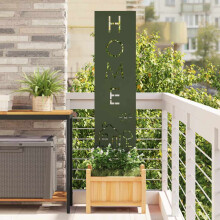 Berkfield Garden Privacy Screen Olive green 32 x 140 cm Cold-rolled steel