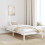 Berkfield Bed Frame White 90 x 190 cm Solid Pine Wood 1