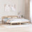 Berkfield Bed Frame with Headboard Natural 180 x 200 cm Solid Pine Wood 1