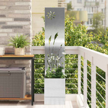 Berkfield Garden Privacy Screen Silver 32 x 150 cm Galvanised steel