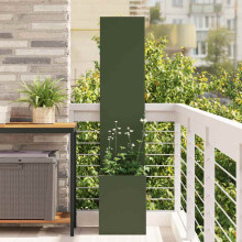 Berkfield Garden Privacy Screen Olive green 32 x 150 cm Cold-rolled steel