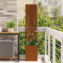 Berkfield Garden Privacy Screen Rusty 32 x 150 cm Weathering Steel