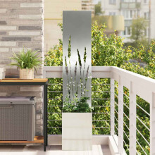 Berkfield Garden Privacy Screen Silver 32 x 150 cm Galvanised steel