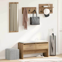 Berkfield Hallway Furniture Set 4 pcs Artisian Oak Engineered Wood