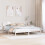 Berkfield Bed Frame with Headboard White 180 x 200 cm Solid Pine Wood 1
