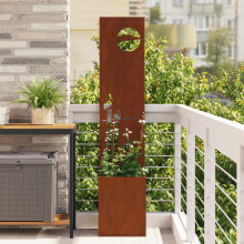 Berkfield Garden Privacy Screen Rusty 32 x 150 cm Weathering steel