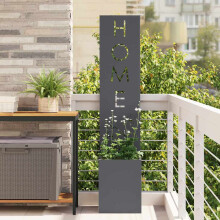 Berkfield Garden Privacy Screen Fretwork Anthracite 32 x 32 x 150 cm