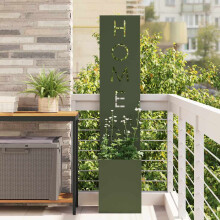Berkfield Garden Privacy Screen Fretwork Olive green 32 x 32 x 150 cm