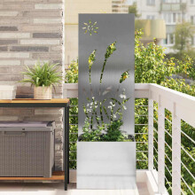 Berkfield Garden Privacy Screen Sliver 50 x 150 cm Stainless steel