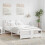 Berkfield Bed Frame with Headboard White 120 x 190 cm Engineered Wood 1