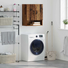 Berkfield Wall Cabinet Old wood 60 x 31 x 70 cm Engineered wood