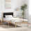 Berkfield Bed Frame with Upholstered Headboard Black 90 x 190 cm 1