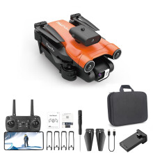 WiFi FPV Foldable Drone with Dual 1080P HD Cameras, Altitude Hold, Headless Mode, 360 Flip RC Quadcopter