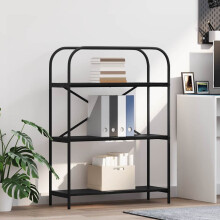 Berkfield Bookshelf Black Oak 80 x 30 x 109 cm Engineered wood