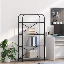 Berkfield Bookshelf Grey Sonoma 80 x 30 x 146 cm Engineered wood