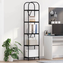Berkfield Bookshelf Black Oak 40 x 30 x 183 cm Engineered wood