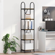 Berkfield Bookshelf Smoked Oak 40 x 30 x 183 cm Engineered wood