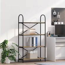 Berkfield Bookshelf Artisan Oak 80 x 30 x 146 cm Engineered wood