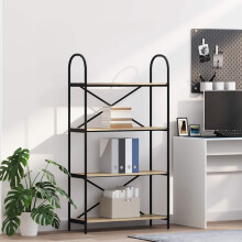 Berkfield Bookshelf Sonoma Oak 80 x 30 x 146 cm Engineered wood